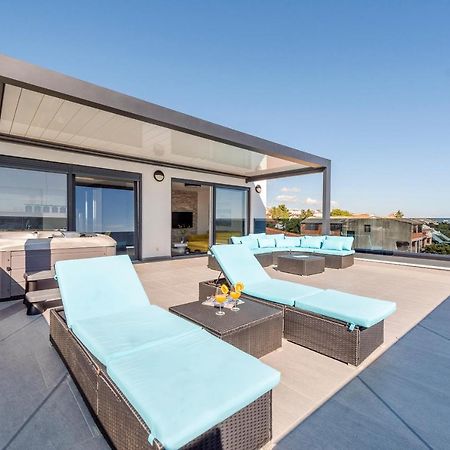 Mediteran Luxury Penthouse With Jacuzzi Mandre Ngoại thất bức ảnh