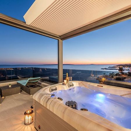 Mediteran Luxury Penthouse With Jacuzzi Mandre Ngoại thất bức ảnh