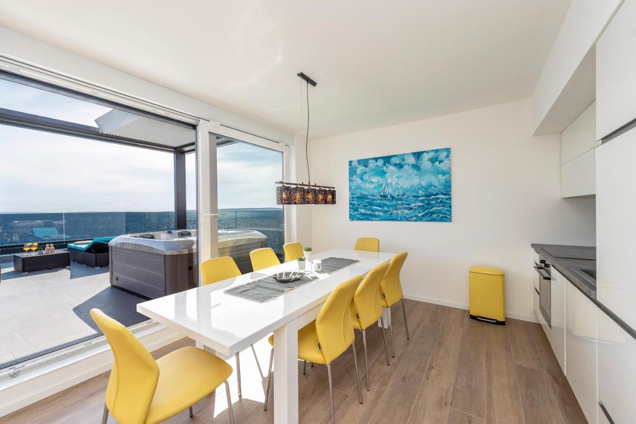 Mediteran Luxury Penthouse With Jacuzzi Mandre Ngoại thất bức ảnh
