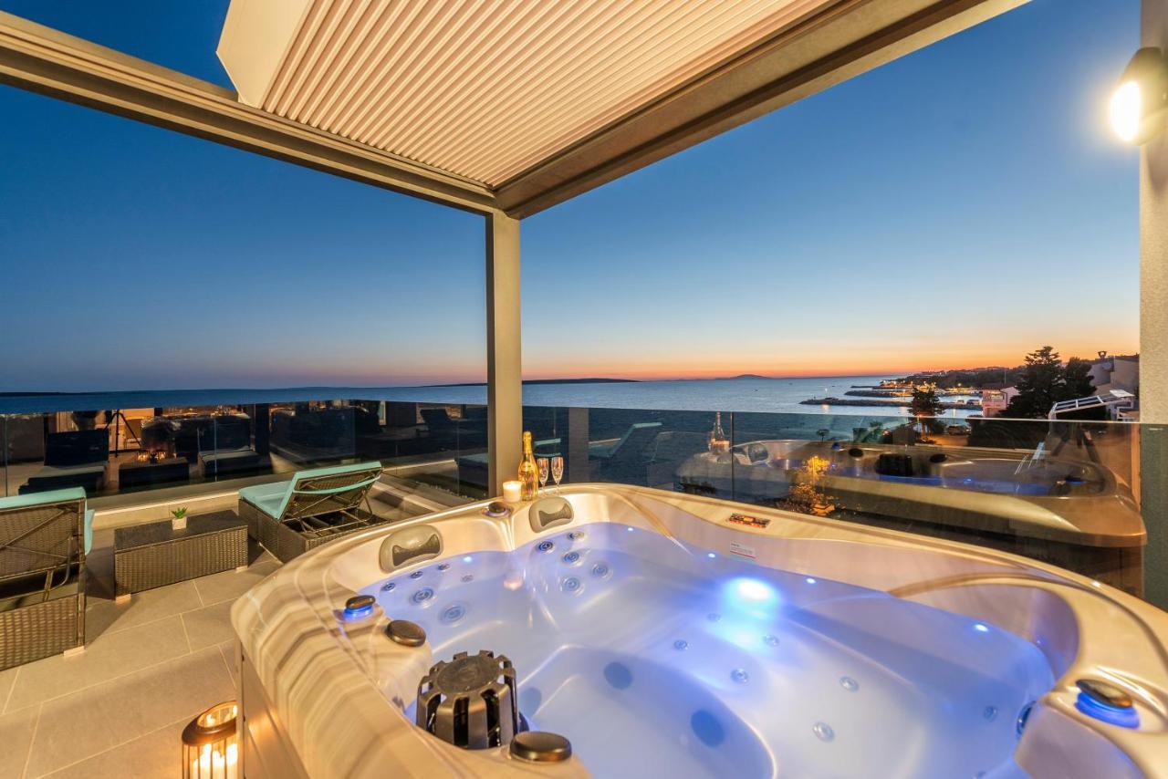Mediteran Luxury Penthouse With Jacuzzi Mandre Ngoại thất bức ảnh