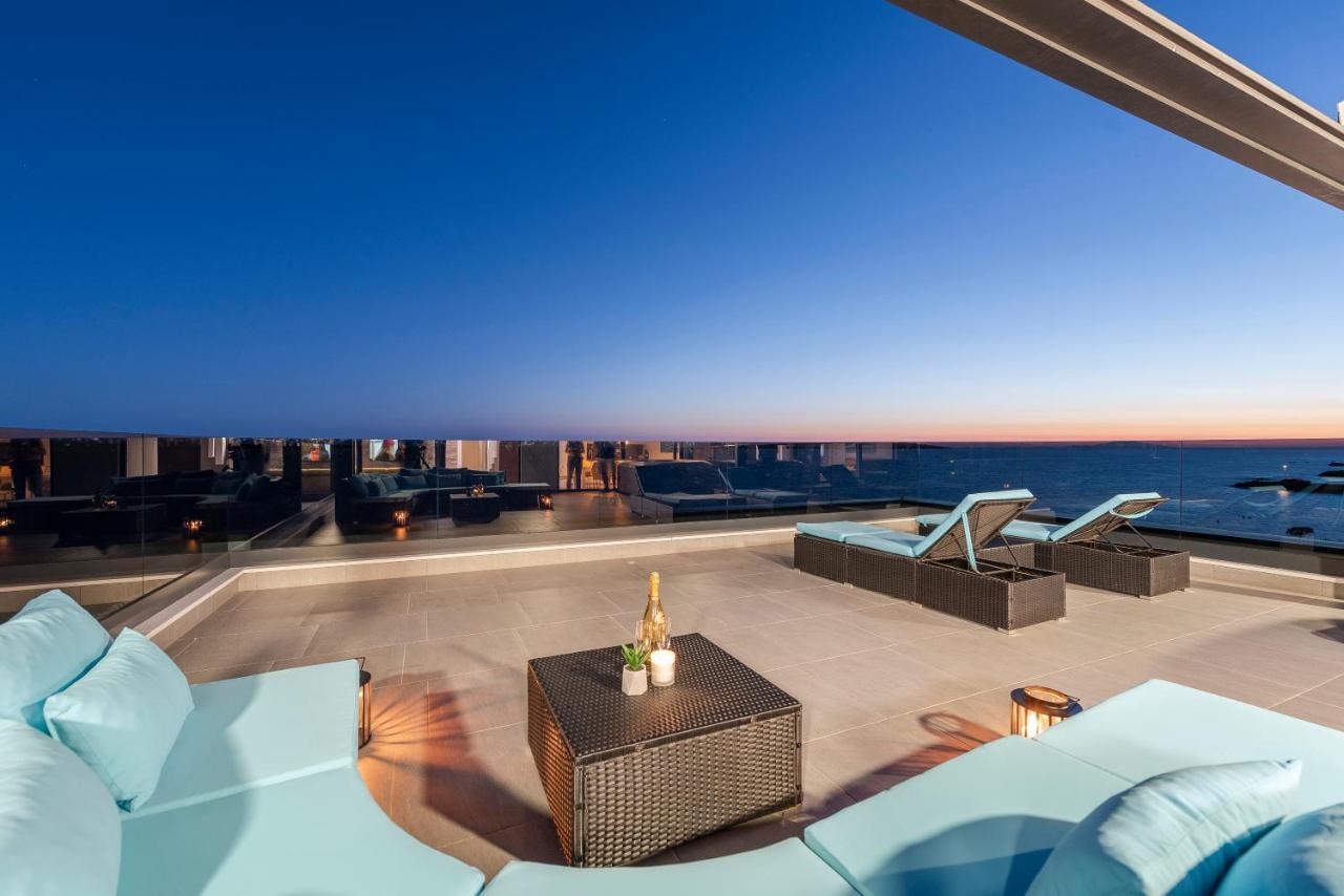 Mediteran Luxury Penthouse With Jacuzzi Mandre Ngoại thất bức ảnh