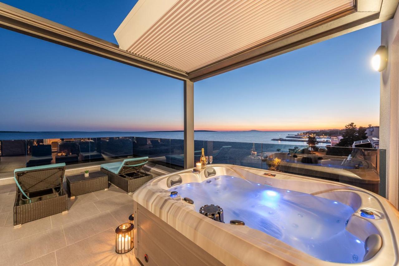 Mediteran Luxury Penthouse With Jacuzzi Mandre Ngoại thất bức ảnh