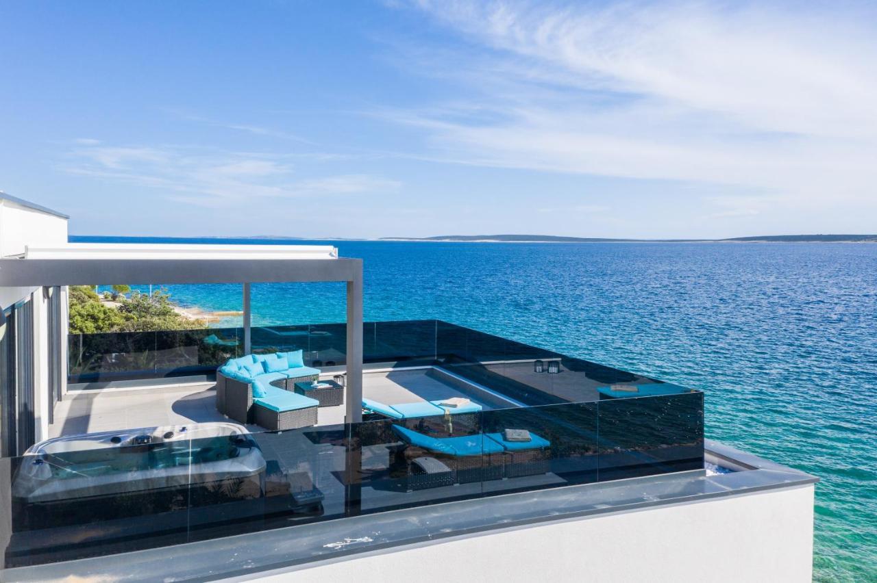 Mediteran Luxury Penthouse With Jacuzzi Mandre Ngoại thất bức ảnh