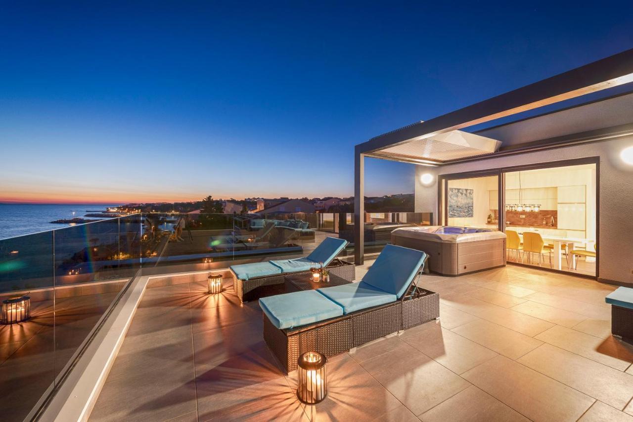 Mediteran Luxury Penthouse With Jacuzzi Mandre Ngoại thất bức ảnh