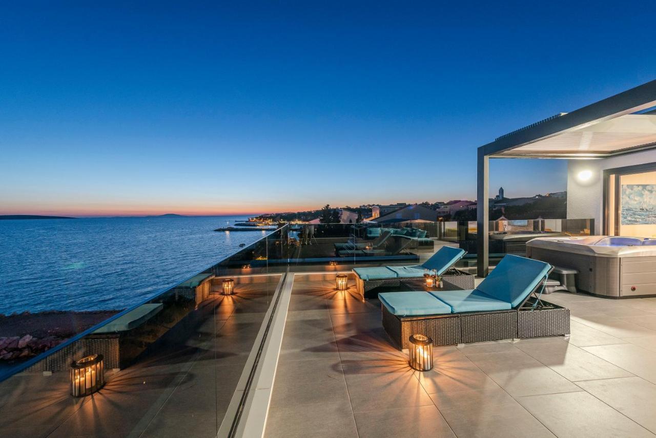 Mediteran Luxury Penthouse With Jacuzzi Mandre Ngoại thất bức ảnh