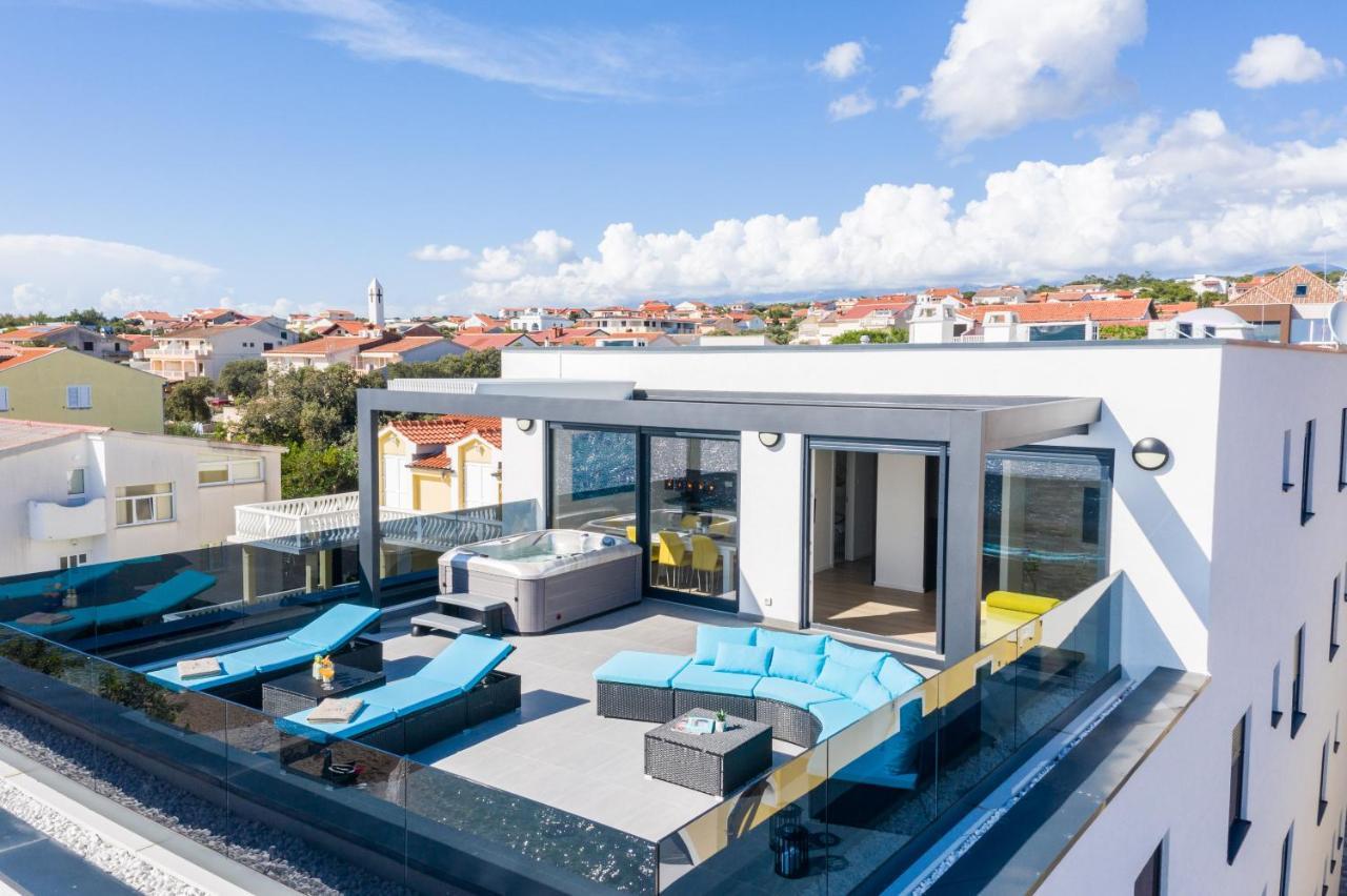 Mediteran Luxury Penthouse With Jacuzzi Mandre Ngoại thất bức ảnh