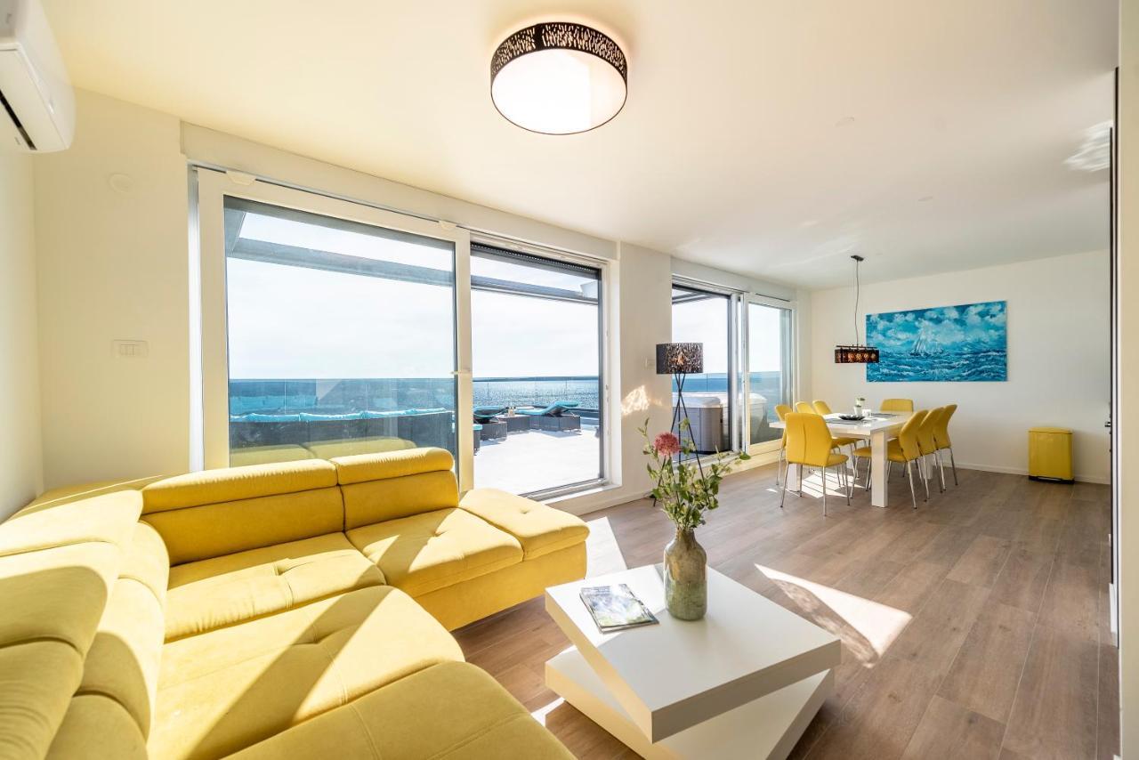 Mediteran Luxury Penthouse With Jacuzzi Mandre Ngoại thất bức ảnh