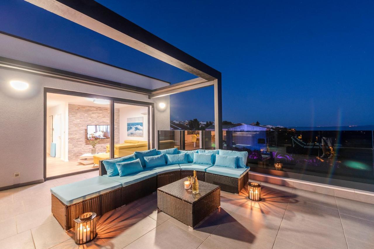 Mediteran Luxury Penthouse With Jacuzzi Mandre Ngoại thất bức ảnh